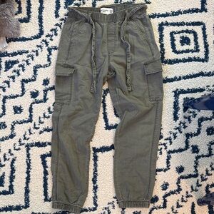 Abercrombie Kids Olive Cargo Joggers
